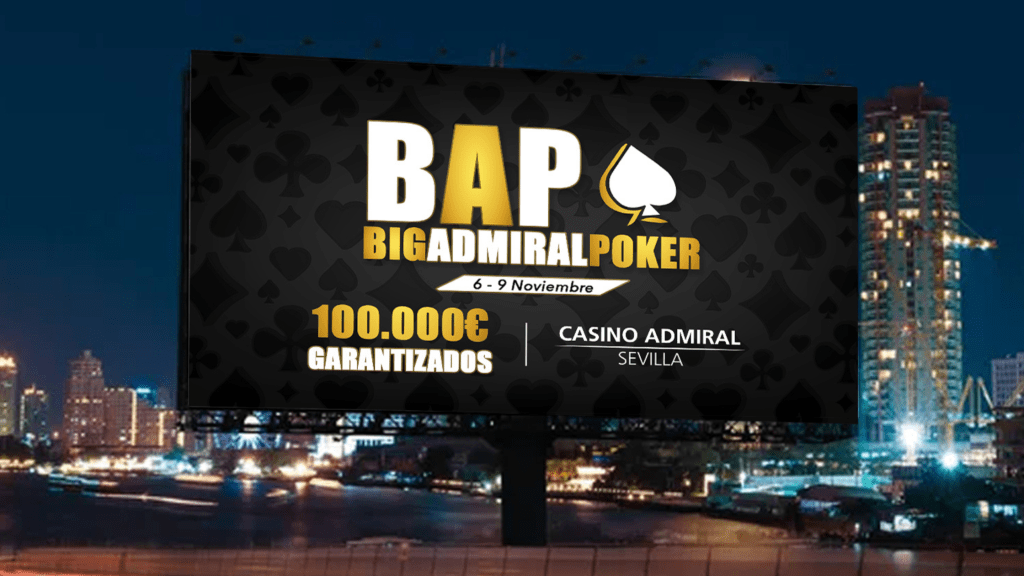 Big Admiral Póker regresa con su segunda edición y 100.000 € en premios&nbsp;garantizados